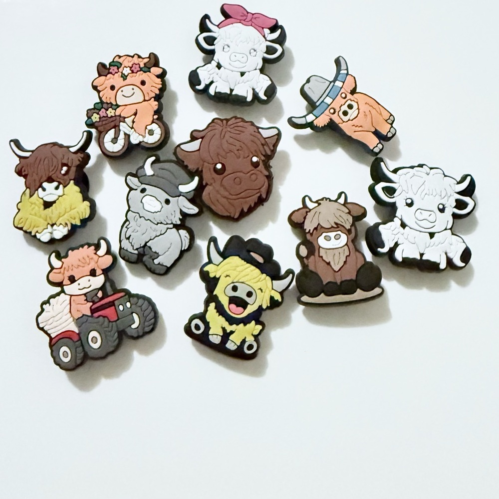 10 Cattle Croc Charms Shoe Charm Jibbit Disney Croc Charms